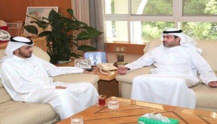 خالد عبدالله تريم وخالد المدفع يبحثان التعاون بين الخليج و«شمس»